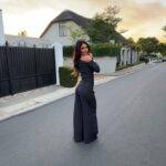 India Reynolds Instagram – Chef’s Warehouse Franschhoek, and a beautiful sunset, we’ve already fallen in love with it here 🥂