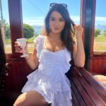 India Reynolds Instagram – Absolutely frilled with wine tram life 🤍