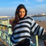 India Reynolds Instagram – You’re all asking where the jumpers from, I’m asking if @charlie_sman_makeup can paint my face everyday ☺️ 
It’s @cernucci for everyone in the DM’s 💙 and it suited Brighton in the sunshine ☀️