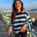 India Reynolds Instagram – You’re all asking where the jumpers from, I’m asking if @charlie_sman_makeup can paint my face everyday ☺️ 
It’s @cernucci for everyone in the DM’s 💙 and it suited Brighton in the sunshine ☀️