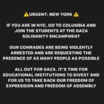Indya Moore Instagram – URGENT: JOIN OUR COMRADES AT COLUMBIA FOR GAZA