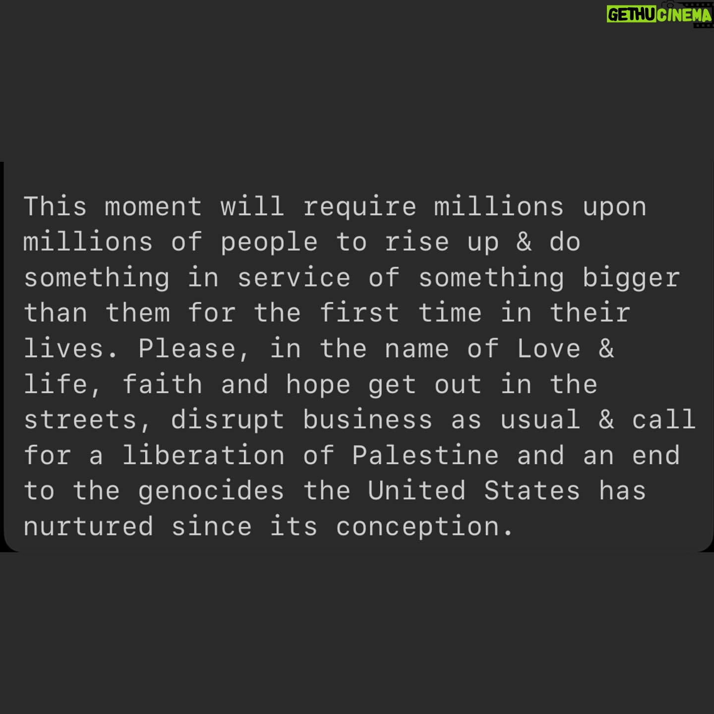 Indya Moore Instagram - People belong to the land - the land does not belong to people. The earth is the body and the body is the earth colonialism is ræp & ræp is colonialism. Reipists do not have rights to defend themselves against their resisting victims. Occupations do not have the right to defend themselves against those they occupy. when you are in partnership with an abuser, you are nurturing them, and enabling them to do more harm. This is what it is to be a Zsionist.