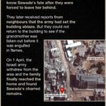 Indya Moore Instagram - Occupation Forces burned a 92 year old Grandmother to death who was suffering with Alzheimer’s. Following a raid by the Israeli army on her home, Mrs. al-Sawada, who suffered from Alzheimer’s, was separated from her family and found deceased in her granddaughter’s burned bed, her remains reduced to charred bones. The soldiers, despite being implored by her family to release her, callously refused, leaving Mrs. al-Sawada behind as they assaulted al-Shifa Medical Complex and its vicinity in mid-March in western Gaza City. For two weeks, the family did not know Sawada’s fate after they were forced to leave her behind. They later received reports from neighbours that the army had set the building ablaze. But they could not return to the building to see if the grandmother was taken out before it was engulfed in flames. On 1 April, the Israeli army withdrew from the area and the family finally reached the home and found Sawada’s charred remains. We will tell her story, and we will not forget. Email your elected official now / Free email template in @humantiproject’s bio 👈 Take Collective Action We cannot stress enough the paramount importance of emailing your elected officials when we witness these horrors. We are not saying the system works; what we are saying is that we are in an echo chamber, and war crime after war crime, it just gets shared around. We all see it, and then we move onto the next one. We HAVE to email EVERYTHING to elected leaders in order to apply pressure. Please keep emailing and sharing email templates from any organisation providing them. We are a team, and we need to work together to make a change. Not just on Saturdays at local demonstrations, but every day of the week ✊ Thank you to everyone collaborating on this post, if you don’t follow them already, please give them a follow and show your support 👏 #EndImpunity #StopArmingIsrael #EndTheOccupation #CeasefireNow #FreePalestine #sanctionsnow