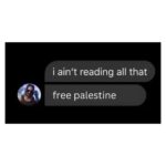 Indya Moore Instagram - The motto: “I ain’t reading all that free palestine”