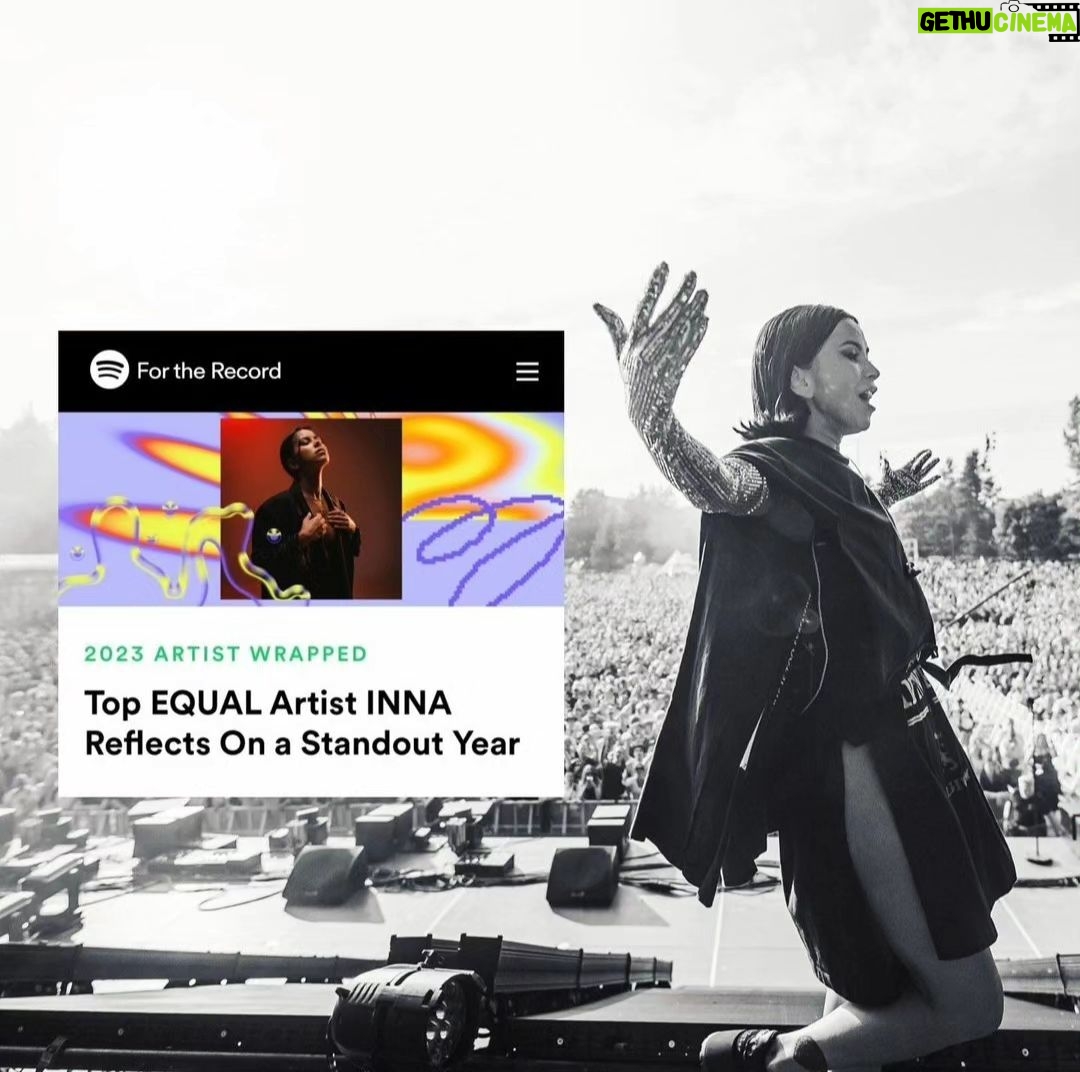 Inna Instagram - There is one thing that i'm sure about! NO OTHER ARTIST, HAS BETTER FANS THAN MY FANS! ❤️❤️❤️❤️❤️❤️ @spotify thank you 🙏