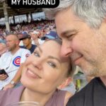 Irina Voronina Instagram – My hairy night 😝 #chicagocubs #wrigleystadium #comedy