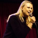 Irina Voronina Instagram - Photo dump from my Sunday show! Awesome pics by @pontak04 and @sunshineheadshots . Thank you @acmeadam for putting on a great show @hollywoodimprov ! 🎤🎤😃😃 #irinavoronina #womenincomedy #standupcomedy #lacomedyscene #hollywoodimprov #eristalentagency