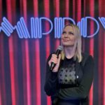 Irina Voronina Instagram – So much fun performing at @irvineimprov opening for @armandoviolincomedy !! 🎤😃 Many thanks to dear friends who came out!!! #irinavoronina #standupcomedy #irvineimprov