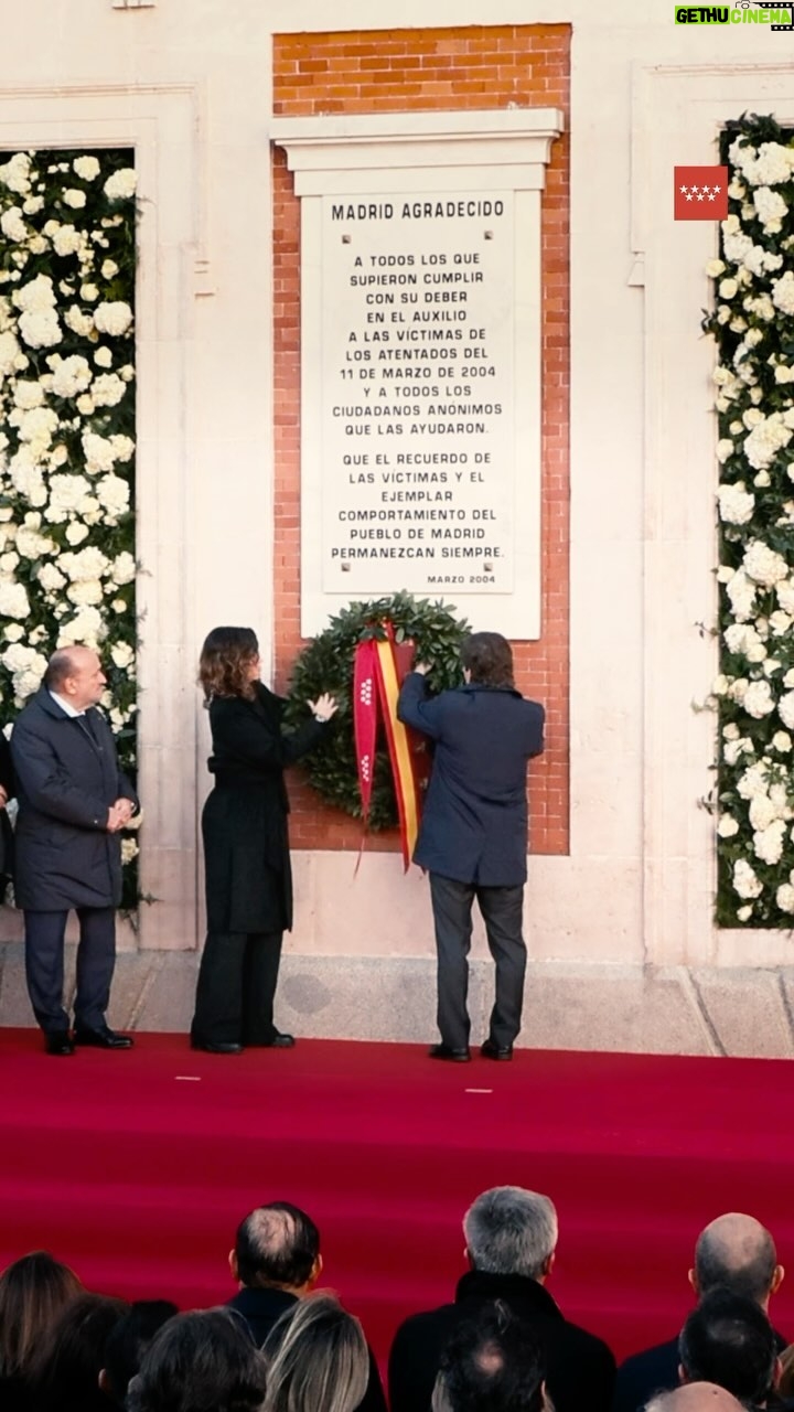 Isabel Díaz Ayuso Instagram - Nuestro sentido homenaje a todas las víctimas de los atentados terroristas del 11 de marzo de 2004 en Madrid.