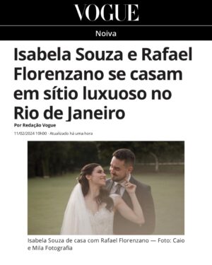 Isabela Souza Instagram - • @isasouza e @rafaelflorenzano casaram! e foi uma grande honra termos sido escolhidos por esse casal tão querido para registrar um dos dias mais importantes de suas vidas através do nosso olhar. 

uma alegria imensa estar no site da @voguenoiva contando através de fotografias o amor desse casal 🤍

-
@caioemilafotografia 
@bianchi 
@nataliamiller._ 
@conceptbiavaz 
@marianasalomaomake 
@espaco_myha 
@rafaelacavacacerimonial
