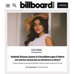 Isabela Souza Instagram - Hoje na @billboardbr 🤍 Link da matéria nos Stories!