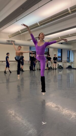 Isabella Boylston Instagram - Everyone needs a lucky purple unitard 🔮