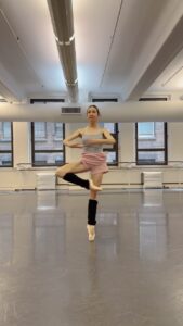 Isabella Boylston Instagram - catch me doing a double in class 💁‍♀️