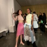 Isabella Boylston Instagram - Sandy’s girls 💕 @sandyliang with @indiabradleyy Story time ~ Sandy and I have been friends for years and after she came to one of my shows I gave her a pair of signed pointe shoes, which eventually ended up serving as the inspiration for her iconic Mary Jane’s 🥹 congrats on the most beautiful show yesterday, Sandy, I am your superfan!