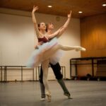 Isabella Boylston Instagram - in the basement of the Met Opera rehearsing with @vadimmuntagirovofficial and @susanjaffeofficial 💙 photos by @dariaklimentova