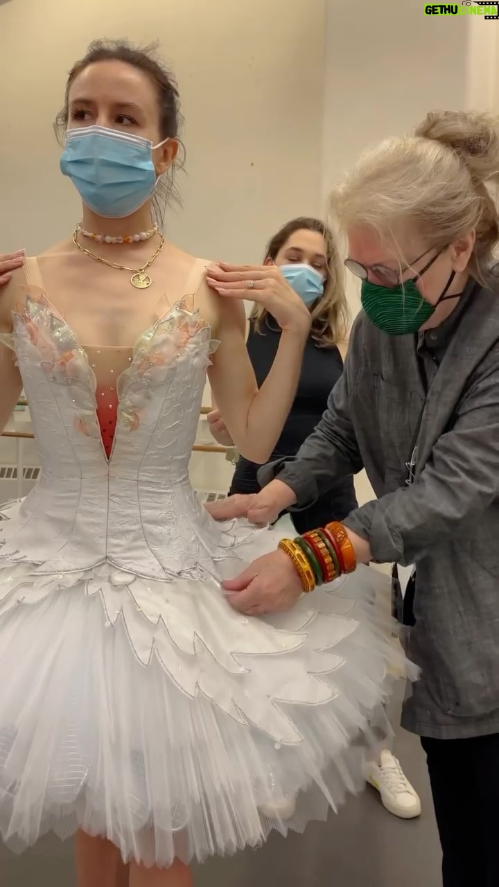 Isabella Boylston Instagram - Happy 2/2 “tutu” day 🩰 Here’s a vid from when my Swan Lake costumes were freshly made in 2022. Tutus can take hundreds of hours to make and each detail is hand sewn. Crafted by Kathy @tricorneinc and designed by Zack Brown
