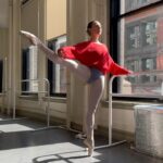 Isabella Boylston Instagram - I love you adagio but we can’t be friends also feeling very academic with the leo over the tights- how do we feel about this? 📝