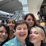 Isabella Rossellini Instagram - At the airport in Rome on my way back home I passed by the duty free and took this photo with the lovely Lancôme ladies sale force @lancomeofficial