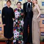 Isabella Rossellini Instagram - Last night at the @premidavid with my favorite sisters in the world Alice and Alba Rorhwacher and Josh O’Connors celebrating our 13 nominations for the film LA CHIMERA. I felt most proud to see the great Gianluca Farinelli director of @cinetecabologna wearing the rose made with the wool of one of my sheep, a rare ancient breed of Lincoln Long Wool @livestockconservancy . I know I am going to write something strange but in my head I see a parallel between artisans who make art films , film preservation and preservation of ancient breed of farm animals . It is all our patrimony . @mamafarm @cinetecabologna #alicerorhwacher #albarorhwacher #joshoconnor photos @rocco_giurato @dolcegabbana