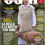 Isabella Rossellini Instagram - On the cover of OGGI Italian magazine wearing fashion created by @aislingcamps with the wool from my farm @mamafarm . This item was inspired by my sheep O’Keefe my favorite because she lets me caress her . O’Keefe is a heritage breed called Lincoln Long Wool. “ Heritage breed” is the term used for farm animals that are rare, some critically endangered. @livestockconservancy .The article is about my tour of my monologue DARWIN’S SMILE that I am about to bring in Italy. Bassano del Grappa @teatroremindini , Vicenza @tcvicenza , Assisi @umbriagreenfestival , Trieste and Firenze @teatrodellapergola I will also be in BOLOGNA January 17th at the great CINEMA MODERNISSIMO @cinetecabologna to present the 40 short films I made about animals