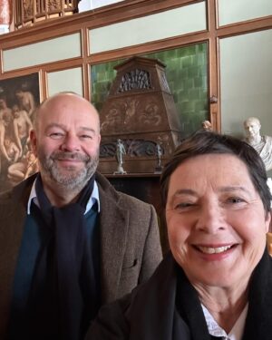 Isabella Rossellini Instagram - I was so touched to visit Konrad Lorenz’s home near Vienna . He won a Nobel prize as the founder of etology (the science that studies animal behavior) Since my father gave me K. Lorenz’s book” King Salomon’s Ring” I dreamed to become an ethnologist. I did succeed ! When I was 63 years old I completed my master degree. I am most proud of it . His charming grandson Riccardo Draghi Lorenz showed me Lorenz ‘s house, Konrad’s bedroom, clothes, toys , drawings, photos .Knowledge about animals brings to my life  lenchantment and wonder. It all started with Konrad  Lorenz!