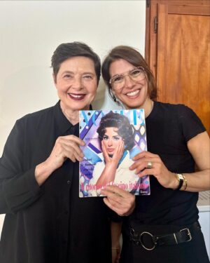 Isabella Rossellini Instagram - 34 years later celebrating @emiliopucci with @camillemiceli! 🩵