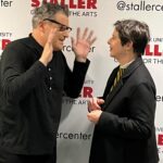 Isabella Rossellini Instagram - With Isaac Mizrahi talking away before his charming, smart and funny show at the Staller Center at Stony Brook University. And with the director of the theater Alan Inkles who created a marvelous program for this winter where i will find refuge in cold and dark nights of the winter. @alaninkles @stonybrooku @stallercenter @isaacmizrahiny @imisaacmizrahi