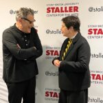 Isabella Rossellini Instagram - With Isaac Mizrahi talking away before his charming, smart and funny show at the Staller Center at Stony Brook University. And with the director of the theater Alan Inkles who created a marvelous program for this winter where i will find refuge in cold and dark nights of the winter. @alaninkles @stonybrooku @stallercenter @isaacmizrahiny @imisaacmizrahi