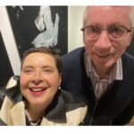 Isabella Rossellini Instagram – A bad selfie with a splendid human being primatologist Frans de Whaal who , to use his own words” .. brought apes a little closer to humans but I’ve also brought humans down a bit”. His passing saddens me a lot. I also feel tremendous gratitude that he lived  and shared his knowledge about animal behavior beyond the scientific community. His books shaped my thinking , my understanding of life. If you haven’t read his books please do. “Mama’s Last Hug” is my favorite.
I had the privilege to meet him and interview him in Brooklyn for his last book “ Different :gender through the eyes of a primatologist ” 💔 #fransdewaal