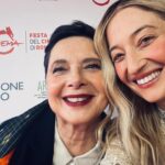 Isabella Rossellini Instagram - Last night at the @premidavid with my favorite sisters in the world Alice and Alba Rorhwacher and Josh O’Connors celebrating our 13 nominations for the film LA CHIMERA. I felt most proud to see the great Gianluca Farinelli director of @cinetecabologna wearing the rose made with the wool of one of my sheep, a rare ancient breed of Lincoln Long Wool @livestockconservancy . I know I am going to write something strange but in my head I see a parallel between artisans who make art films , film preservation and preservation of ancient breed of farm animals . It is all our patrimony . @mamafarm @cinetecabologna #alicerorhwacher #albarorhwacher #joshoconnor photos @rocco_giurato @dolcegabbana