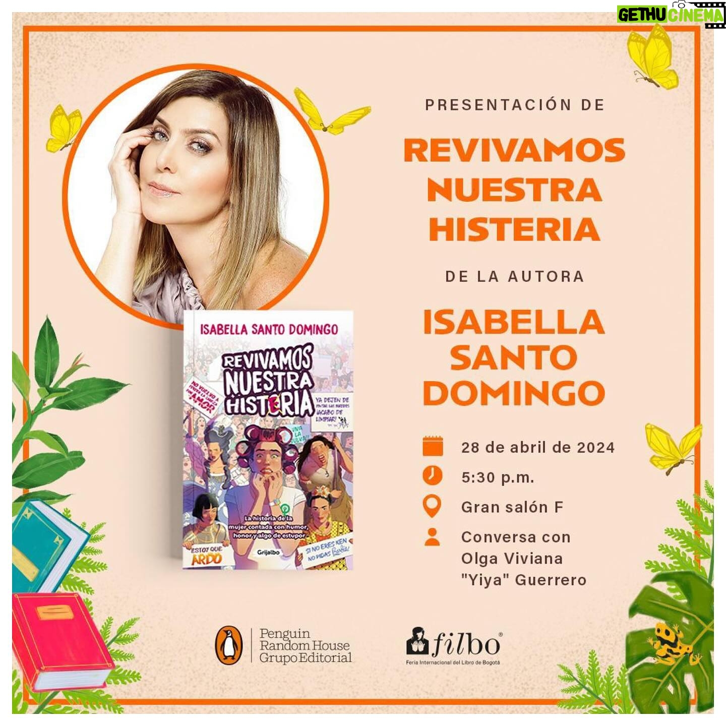 Isabella Santodomingo Instagram - Esta selección de Viernes va con invitación incluida para quienes estén en Bogotá y quieran acompañarme a la presentación de mi libro “Revivamos Nuestra Histeria” en la #filbo2024 (Feria del Libro de Bogotá 2024). Buen fin de semana para todos. Voy a tener una charla súper divertida sobre la historia histérica de la mujer con @yiya2024 No se la pierdan!😊 •• #Isagram