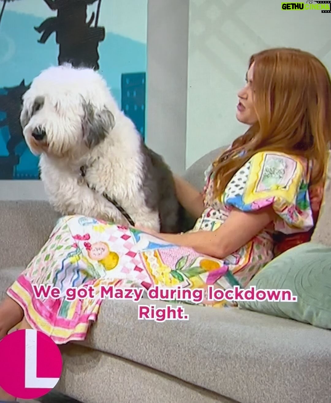 Isla Fisher Instagram - Talking about my book Mazy the Movie Star out now on paperback (with the real ⭐️ #MazyBarkingCohen)