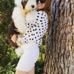 Isla Fisher Instagram - Dotty over my doggy #nationaldogday