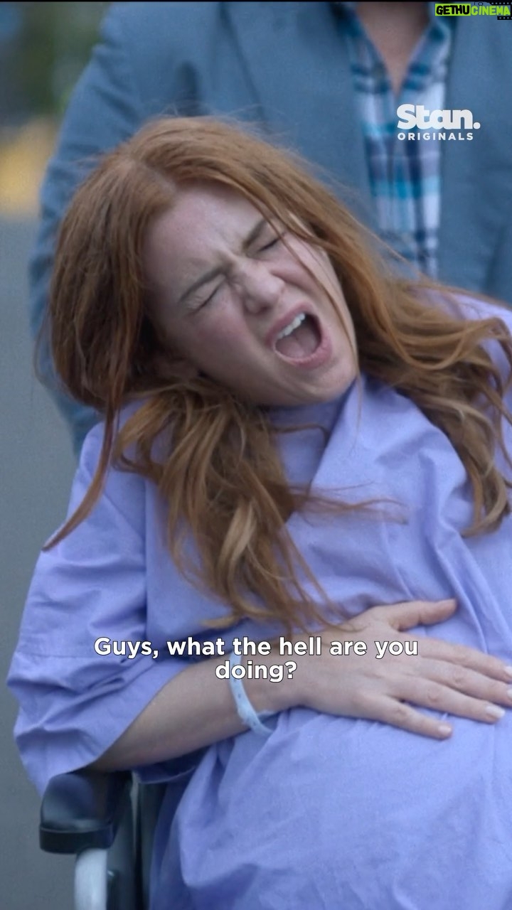 Isla Fisher Instagram - Mary’s labour sure was hairy. 🐺 Every episode of the Stan Original Series Wolf Like Me is now streaming, only on Stan. #WolfLikeMe #StanOriginals