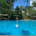 Isla Fisher Instagram - Poolside @shangrilasg Singapore 💙