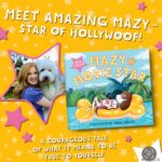 Isla Fisher Instagram - COVER REVEAL of my brand-new picture book, Mazy the Movie Star illustrated by the incredible Paula Bowles! Mazy lives in Hollywoof & has her fur fluffed twice a day. While other dogs chase sticks at the park, Mazy chases her acting dreams. Then one morning Mazy’s agent delivers bad news. Hollywoof has changed and there are no jobs for Mazy anymore. Can Mazy embrace what it is that makes her special & find her perfect role?   The courageous tale of what it means to be true to yourself is published in the UK by Welbeck Flame on 29 September 2022 and in Australia and New Zealand by Allen and Unwin on 5 October 2022. Available widely. For pre-order details please see my Linktr.ee including in the UK from @Waterstones and in ANZ from @booktopiabooks. @paulabowles_illustrator @welbeckkids @allenandunwin @allenandunwinnz #MazytheMovieStar #AmazingMazy #Hollywoof #CoverReveal #ChildrensBooks #PictureBooks #DogsOfInstagram