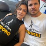 Italia Ricci Instagram - @f45_clarkson challenge day 2/45 ✔️ @sagaftra strike day 103/as long as it takes ✔️ Fingers crossed for today. For negotiations and also my ability to move after that class. #SagAftraStrike #SagAftraStrong #Power2Performers