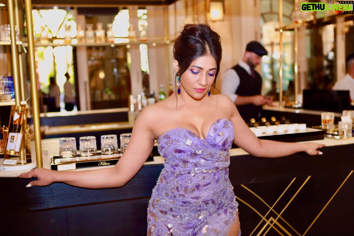 Iti Acharya Instagram - Blue lash 💙Lilac eyes 💜 Magic created by @lorealpro Makeup @lorealparis @crystal Hair @dessangeparis @hairpalacio Jewels @shopwithsohi Wearing @alamourthelabel With @kilianparis Location @carltoncannes Photo @mritou #cannes #france #luxury #luxurylifestyle #francetravel #itiacharya #loreal #lorealparis #lorealatcannes #lightsonwomen #eyemakeup