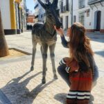 Itziar Ituño Instagram - "Lo llamo dulcemente: “¿Platero?”, y viene a mí con un trotecillo alegre que parece que se ríe, en no sé qué cascabeleo ideal...(...) Tiene acero. Acero y plata de luna, al mismo tiempo" Platero y yo. Moguer, Juan Ramón Jimenez eta Plateroren herria, herri zuri, disdiratsua, eguzkiz buztia, zeru gabiz. Ederra! #moguer #huelva #plateroyyo #andalucía