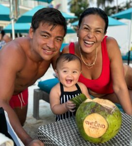 Iza Calzado Instagram - 2023 will always be the year when we received God’s biggest blessing! The year our star, our guiding light was born. Thank you for changing us and making us better humans, Deia Amihan! Praise God for this gift! 🙏🏽 As we usher in 2024, may we all vibrate at the same level of excitement Deia has for coconuts! 🌴 Mabuhay tayong lahat! ❤️