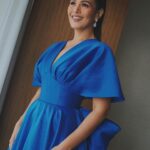 Iza Calzado Instagram - One of the fun things about my job is that I get to play dress up and get dolled up like this. I love my job and forever grateful for every opportunity sent my way! Happy Labor Day! 💙 Gown by @markbumgarner Jewlery from @diagoldjewelry Makeup by @juansarte Hair by @jan.edrosolan Styling by @iamkatrinacruz and @johnkarunungan