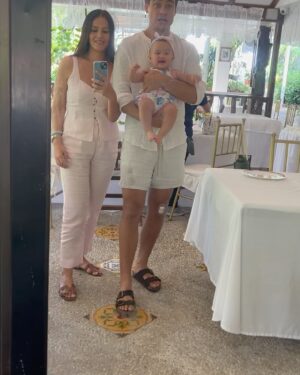 Iza Calzado Instagram - Several years ago, Ben proposed to me in this lovely place in front of friends and family. Now, as our family grows, we get to explore and experience @sonyasgarden through the lens of our darling Deia. Grateful to Tita Sonya and everyone there for nourishing us. We feel so blessed by your love. 🌺🐝🥗🌼💖