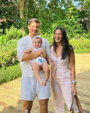 Iza Calzado Instagram - Several years ago, Ben proposed to me in this lovely place in front of friends and family. Now, as our family grows, we get to explore and experience @sonyasgarden through the lens of our darling Deia. Grateful to Tita Sonya and everyone there for nourishing us. We feel so blessed by your love. 🌺🐝🥗🌼💖