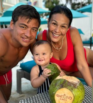 Iza Calzado Instagram - 2023 will always be the year when we received God’s biggest blessing! The year our star, our guiding light was born. Thank you for changing us and making us better humans, Deia Amihan! Praise God for this gift! 🙏🏽

As we usher in 2024, may we all vibrate at the same level of excitement Deia has for coconuts! 🌴 

Mabuhay tayong lahat! ❤️