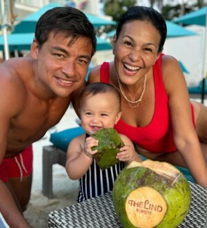 Iza Calzado Instagram - 2023 will always be the year when we received God’s biggest blessing! The year our star, our guiding light was born. Thank you for changing us and making us better humans, Deia Amihan! Praise God for this gift! 🙏🏽

As we usher in 2024, may we all vibrate at the same level of excitement Deia has for coconuts! 🌴 

Mabuhay tayong lahat! ❤️