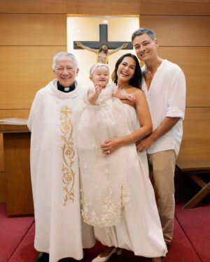 Iza Calzado Instagram - Our precious daughter, you are a blessing that has brought us great joy and love. We celebrate your baptism and pray that you will be guided and supported by God, your godparents and loved ones as you discover and fulfill your purpose in this world. 🙏🏽✨

Welcome to the Christian world, Deia Amihan! 🤍🤍🤍

📷 @cocoonstudioph