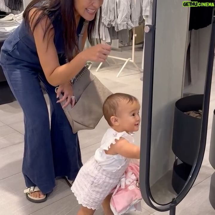 Iza Calzado Instagram - February brought about a lot of firsts for Deia and here are some of them plus a few cute random moments with our dearest daughter. π Photo 1: Deia ushers her for Chinese New Year sees her first big dragon π Photo 2: Deia waving hi to the dragon ππ½ Photo 3: First Valentineβs with Ninang Cheska and her grand daughter Kira. Wearing outfit from Tita Celine. Photo 4: Bags?!? oh nooooo!!! Wag muna, anak!!! π
wearing cousin Maiaβs cute polka outfit!!! π₯° Photo 5: Clothes shopping and this time with Deia actually walking around the store! ποΈ Photo 6: Peek-a-boo! Deiaβs favorite game! π π Photo 7: First time on the Zumba dance floor! ππ» Photo 8 First time on the padel court! πΎ Photo 9: Our first international flight with our baby girl! βοΈ Photo 10: Keeping Deia busy in the plane. Thank God Daddy is resourceful! π