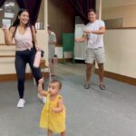Iza Calzado Instagram – February brought about a lot of firsts for Deia and here are some of them plus a few cute random moments with our dearest daughter. 😌
Photo 1: Deia ushers her for Chinese New Year sees her first big dragon 🐉
Photo 2: Deia waving hi to the dragon 👋🏽
Photo 3: First Valentine’s with Ninang Cheska and her grand daughter Kira. Wearing outfit from Tita Celine.
Photo 4: Bags?!? oh nooooo!!! Wag muna, anak!!! 😅 wearing cousin Maia’s cute polka outfit!!! 🥰
Photo 5: Clothes shopping and this time with Deia actually walking around the store! 🛍️
Photo 6: Peek-a-boo! Deia’s favorite game! 🙈 🙉
Photo 7: First time on the Zumba dance floor! 💃🏻
Photo 8 First time on the padel court! 🎾
Photo 9: Our first international flight with our baby girl! ✈️
Photo 10: Keeping Deia busy in the plane. Thank God Daddy is resourceful! 😂