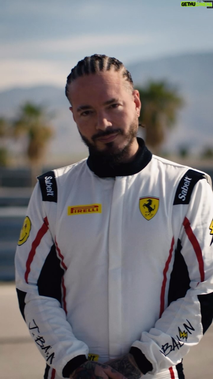 J Balvin Instagram - When you get one day between performances, why not push the limits ⚡ J Balvin invites his friends behind the wheel of the #Ferrari296GTB #AssettoFiorano to chase top speeds on track. Welcome to J Balvin x Ferrari: The Desert Edition. #FerrariCorsoPilota Bienvenidos a la edición J Balvin x Ferrari en el desierto ⚡️ un día con amigos, aceleradores y mucha adrenalina #FerrariCorsoPilota