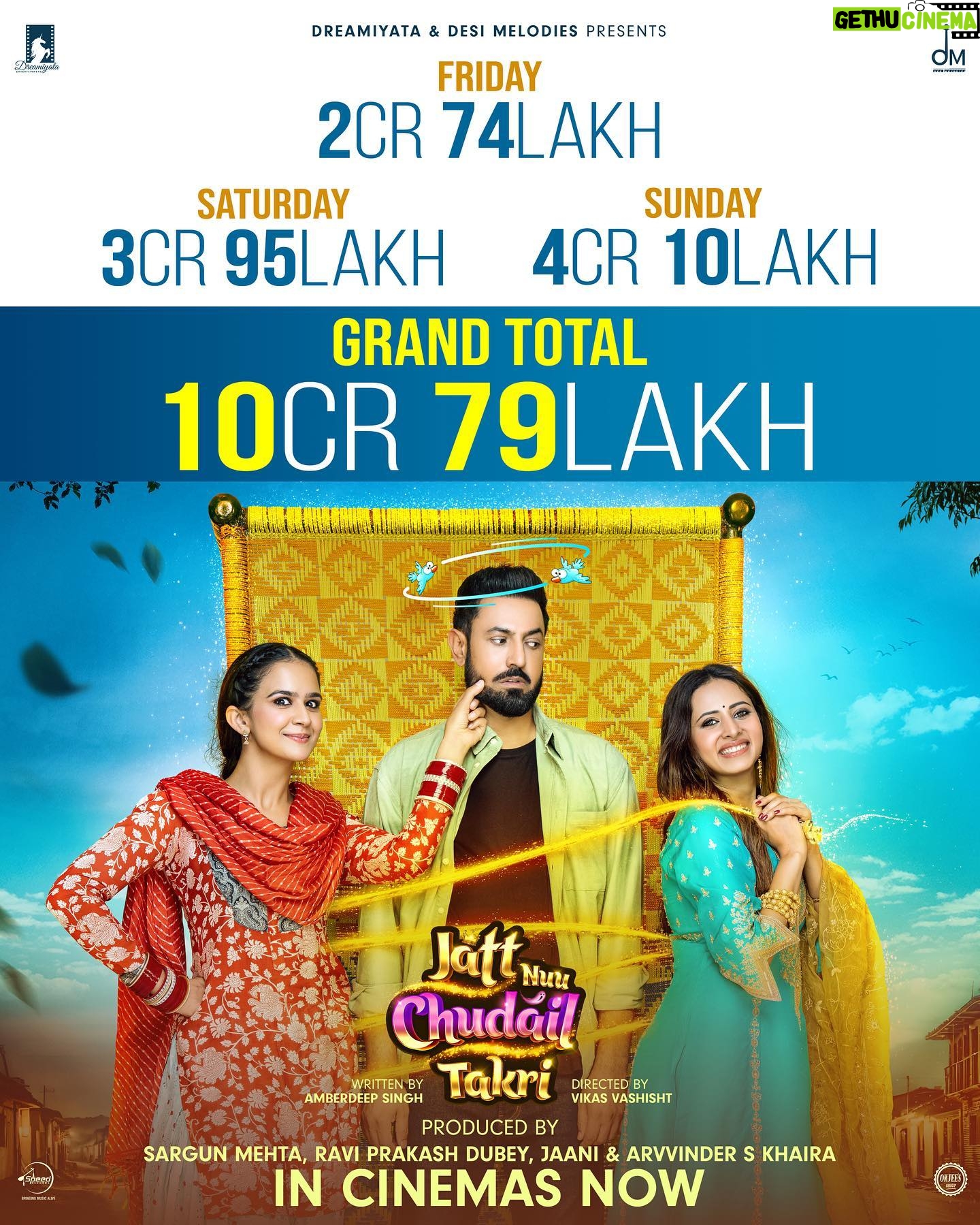 Jaani Instagram - Bahut zyada Shukriya ❤️ #Jattnuchudailtakri 🧟 Vekh aao Jihne Jihne nai Vekhi Halle tak 😋🌹😋